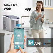 ☀️Summer Clearance Blowout! Just $39.99 🧊Auto-Cleaning 10'' Nugget Ice Countertop Ice Maker