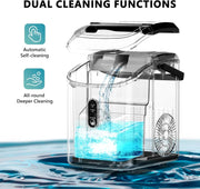 ☀️Summer Clearance Blowout! Just $39.99 🧊Auto-Cleaning 10'' Nugget Ice Countertop Ice Maker