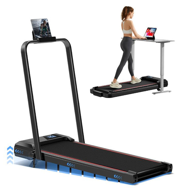UMAY Fitness Under Desk Treadmill, High Definition Big Screen Walking Pad for Home Small, 2.5 HP Quiet Brushless, 265 LBS Capacity