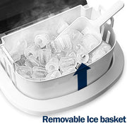 ☀️Summer Clearance Blowout! Just $39.99 🧊Auto-Cleaning 10'' Nugget Ice Countertop Ice Maker