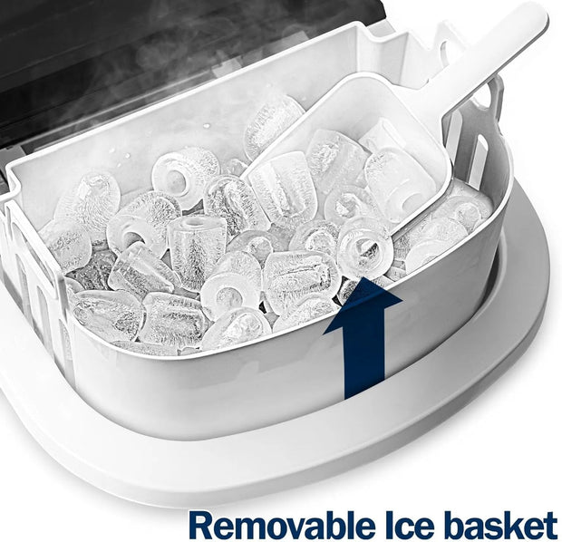 ☀️Summer Clearance Blowout! Just $39.99 🧊Auto-Cleaning 10'' Nugget Ice Countertop Ice Maker