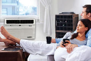 Soleus Air 12,000 BTU Window Air Conditioner with 10,000 BTU Heater, Cooling, 115 Volts, 12.5" Extra Thick Wall Compatible, Wi-Fi Enabled, Saddle Mount, and Quiet Operation in White