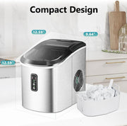 ☀️Summer Clearance Blowout! Just $39.99 🧊Auto-Cleaning 10'' Nugget Ice Countertop Ice Maker