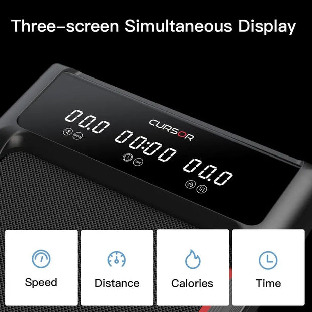 UMAY Fitness Under Desk Treadmill, High Definition Big Screen Walking Pad for Home Small, 2.5 HP Quiet Brushless, 265 LBS Capacity