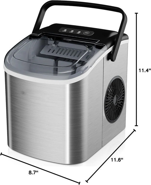 ☀️Summer Clearance Blowout! Just $39.99 🧊Auto-Cleaning 10'' Nugget Ice Countertop Ice Maker