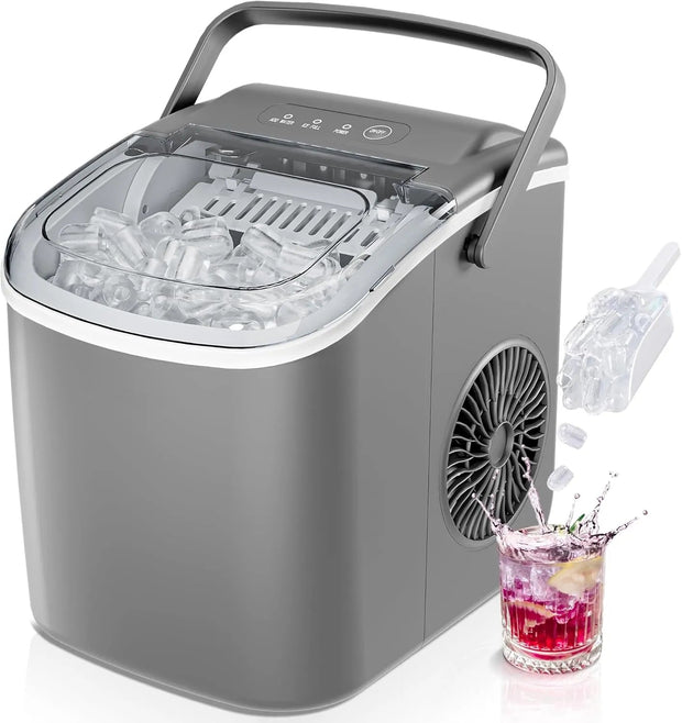 ☀️Summer Clearance Blowout! Just $39.99 🧊Auto-Cleaning 10'' Nugget Ice Countertop Ice Maker