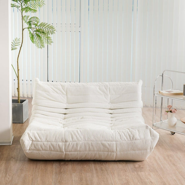 Fireside Loveseat, Loveseat, Soft, High-Quality Corduroy Floor Lounge Chair, Foam Sofa, Decorative Chair