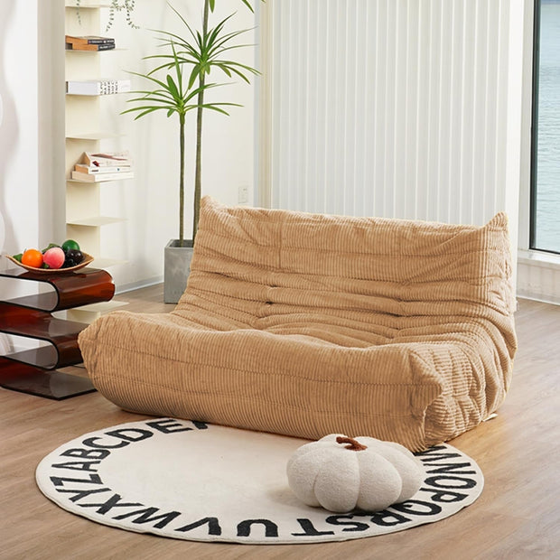 Fireside Loveseat, Loveseat, Soft, High-Quality Corduroy Floor Lounge Chair, Foam Sofa, Decorative Chair