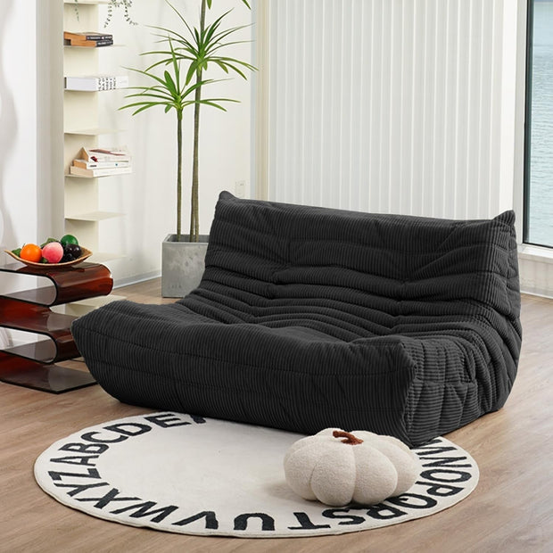 Fireside Loveseat, Loveseat, Soft, High-Quality Corduroy Floor Lounge Chair, Foam Sofa, Decorative Chair