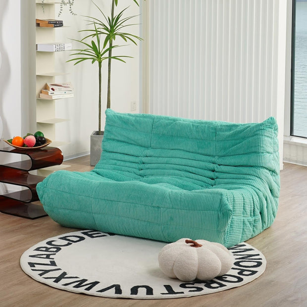 Fireside Loveseat, Loveseat, Soft, High-Quality Corduroy Floor Lounge Chair, Foam Sofa, Decorative Chair