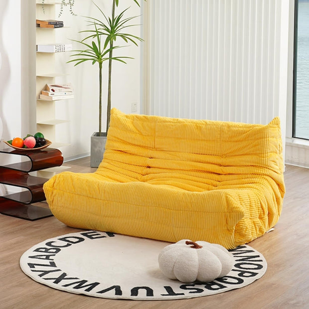 Fireside Loveseat, Loveseat, Soft, High-Quality Corduroy Floor Lounge Chair, Foam Sofa, Decorative Chair