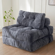 MAXYOYO Corduroy Sofa Bed - Convertible Sleeper Chair with Back Support