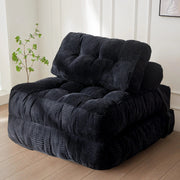 MAXYOYO Corduroy Sofa Bed - Convertible Sleeper Chair with Back Support