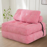 MAXYOYO Corduroy Sofa Bed - Convertible Sleeper Chair with Back Support