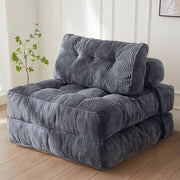 MAXYOYO Corduroy Sofa Bed - Convertible Sleeper Chair with Back Support